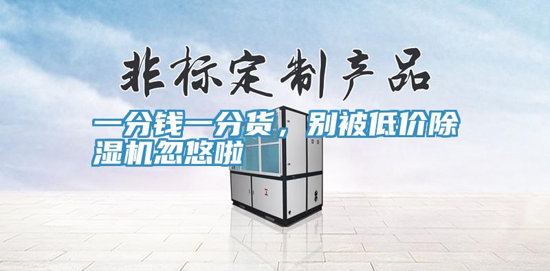 一分錢一分貨，別被低價除濕機(jī)忽悠啦