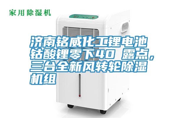 濟南銘威化工鋰電池鈷酸鋰零下40℃露點，三臺全新風轉(zhuǎn)輪除濕機組