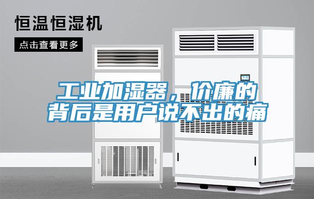 工業(yè)加濕器，價廉的背后是用戶說不出的痛