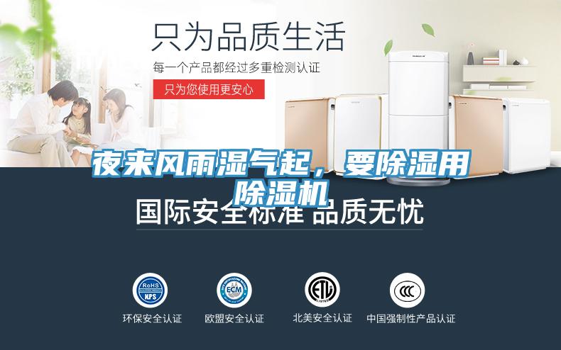 夜來風(fēng)雨濕氣起，要除濕用除濕機(jī)