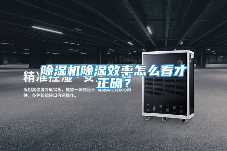 除濕機(jī)除濕效率怎么看才正確？