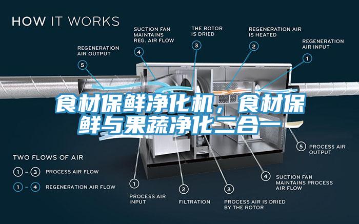 食材保鮮凈化機，食材保鮮與果蔬凈化二合一