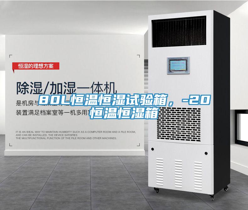 80L恒溫恒濕試驗(yàn)箱，-20℃恒溫恒濕箱