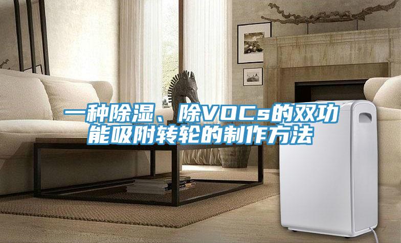 一種除濕、除VOCs的雙功能吸附轉(zhuǎn)輪的制作方法