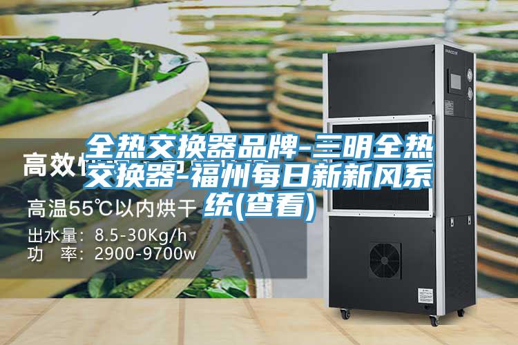 全熱交換器品牌-三明全熱交換器-福州每日新新風系統(tǒng)(查看)