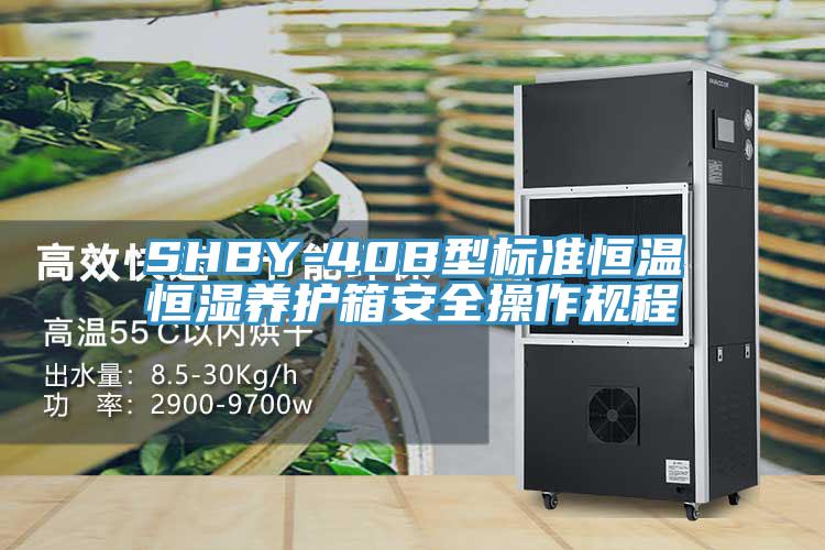 SHBY-40B型標準恒溫恒濕養(yǎng)護箱安全操作規(guī)程