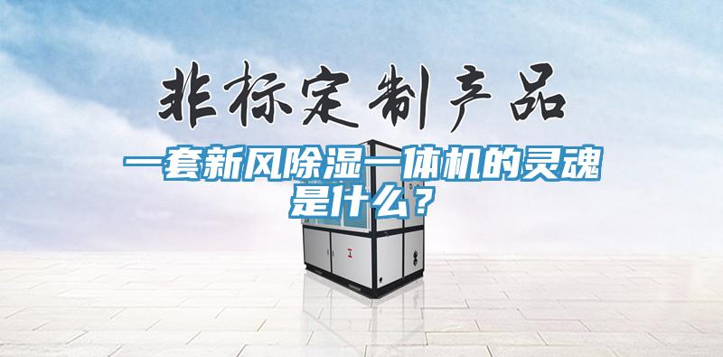 一套新風除濕一體機的靈魂是什么？