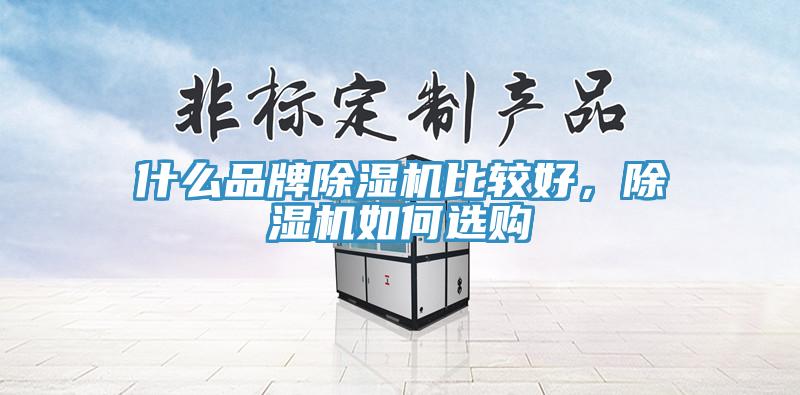 什么品牌除濕機比較好，除濕機如何選購