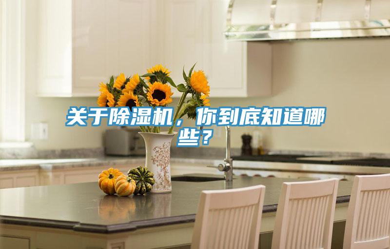 關于除濕機，你到底知道哪些？