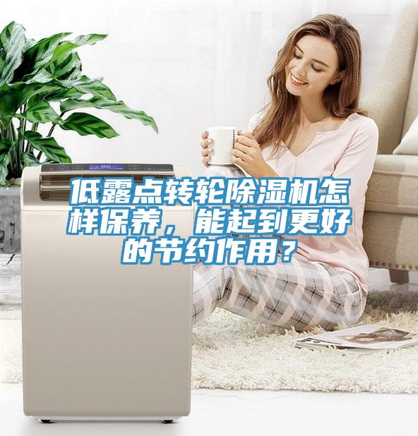 低露點(diǎn)轉(zhuǎn)輪除濕機(jī)怎樣保養(yǎng)，能起到更好的節(jié)約作用？