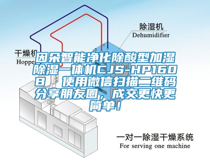 因朵智能凈化除酸型加濕除濕一體機(jī)CJS-HP160B  使用微信掃描二維碼分享朋友圈，成交更快更簡(jiǎn)單！