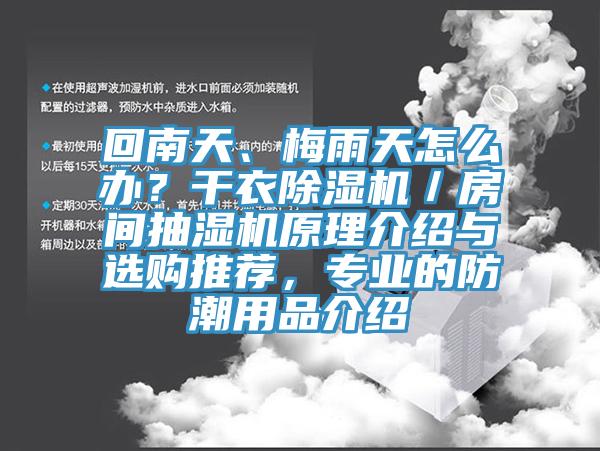 回南天、梅雨天怎么辦？干衣除濕機(jī)／房間抽濕機(jī)原理介紹與選購?fù)扑]，專業(yè)的防潮用品介紹