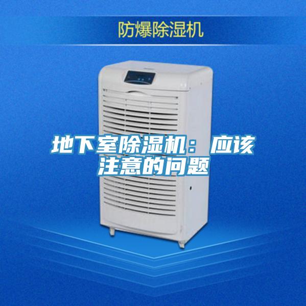 地下室除濕機(jī)：應(yīng)該注意的問題