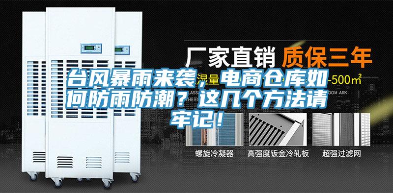 臺風(fēng)暴雨來襲，電商倉庫如何防雨防潮？這幾個方法請牢記！