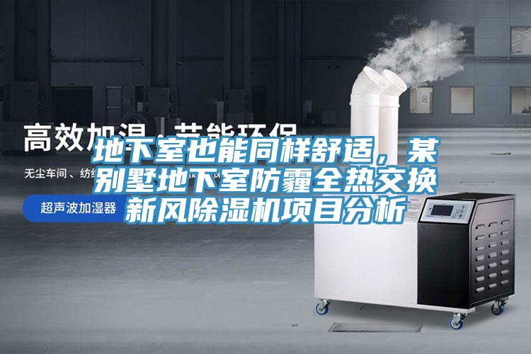 地下室也能同樣舒適，某別墅地下室防霾全熱交換新風(fēng)除濕機(jī)項(xiàng)目分析