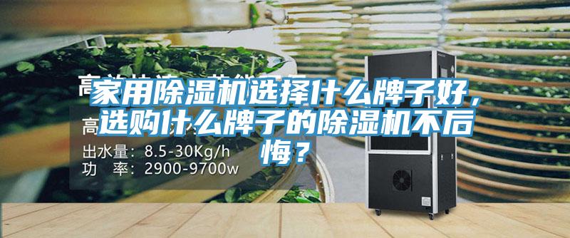 家用除濕機(jī)選擇什么牌子好，選購(gòu)什么牌子的除濕機(jī)不后悔？