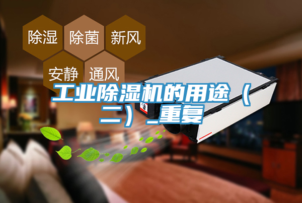 工業(yè)除濕機的用途（二）_重復(fù)