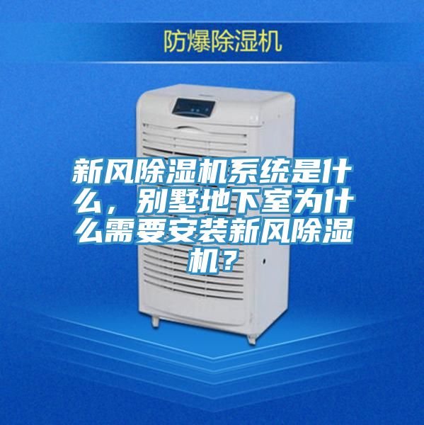 新風(fēng)除濕機系統(tǒng)是什么，別墅地下室為什么需要安裝新風(fēng)除濕機？