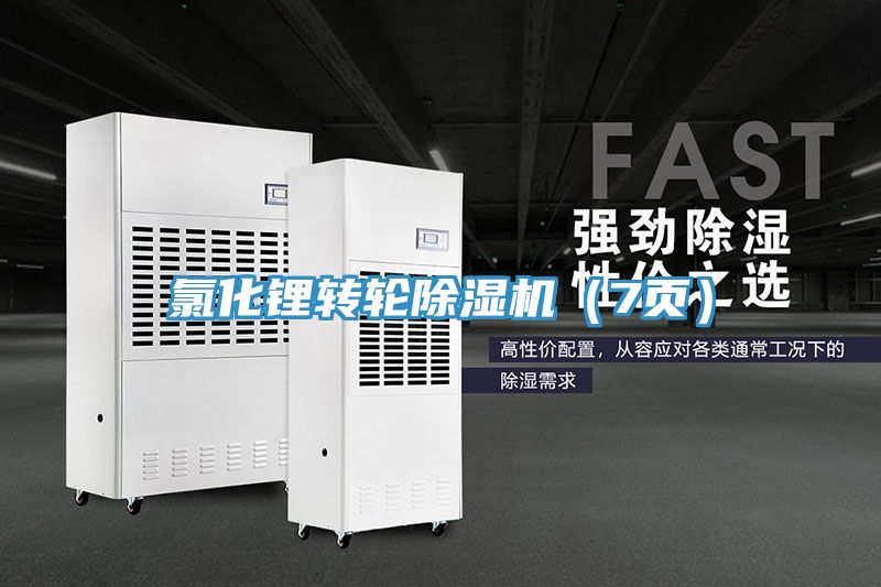 氯化鋰轉(zhuǎn)輪除濕機(jī)（7頁）