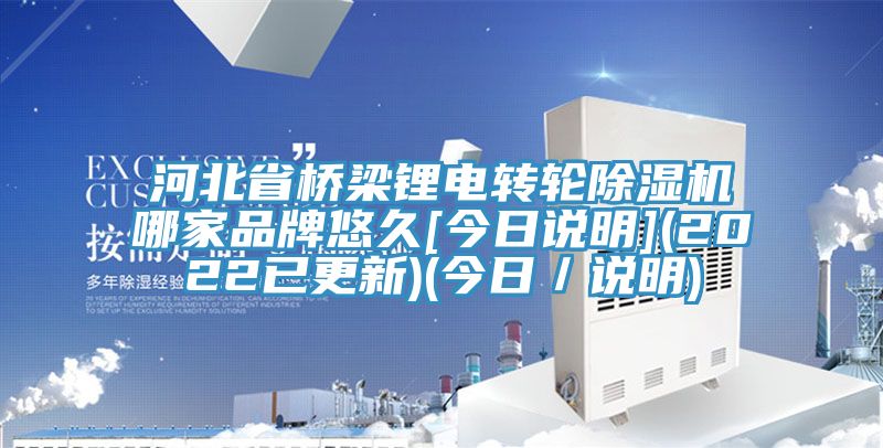河北省橋梁鋰電轉(zhuǎn)輪除濕機(jī)哪家品牌悠久[今日說明](2022已更新)(今日／說明)