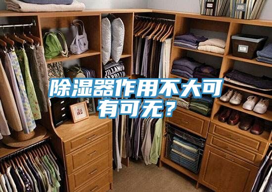 除濕器作用不大可有可無？