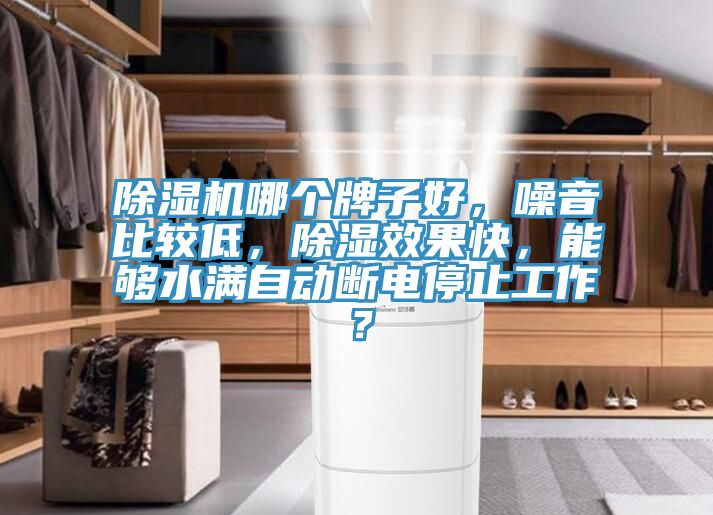除濕機(jī)哪個牌子好，噪音比較低，除濕效果快，能夠水滿自動斷電停止工作？