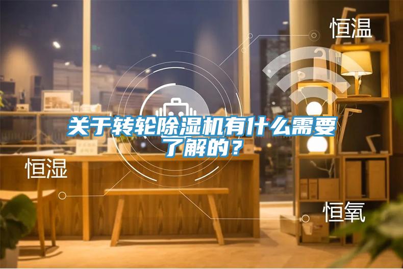 關(guān)于轉(zhuǎn)輪除濕機(jī)有什么需要了解的？