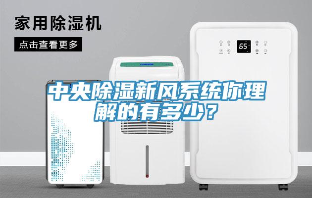 中央除濕新風(fēng)系統(tǒng)你理解的有多少？