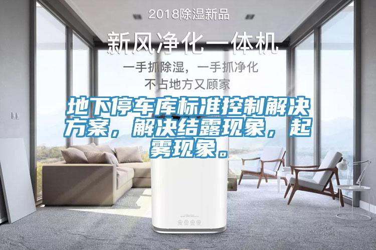 地下停車庫標準控制解決方案，解決結露現象，起霧現象。