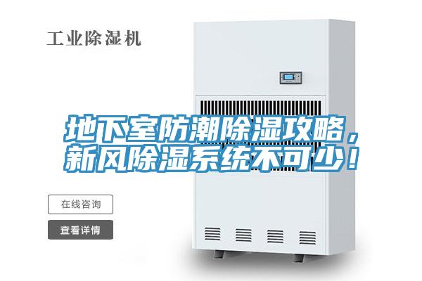 地下室防潮除濕攻略，新風除濕系統(tǒng)不可少！