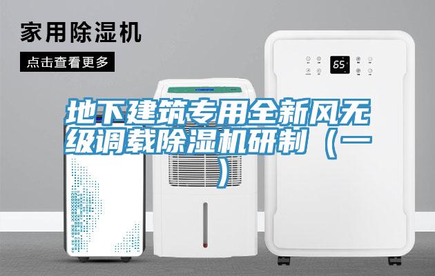 地下建筑專用全新風(fēng)無級調(diào)載除濕機研制（一）